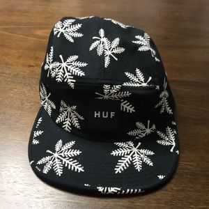 Huf SNOWLIFE VOLLEY Black White 5 Panel Cap